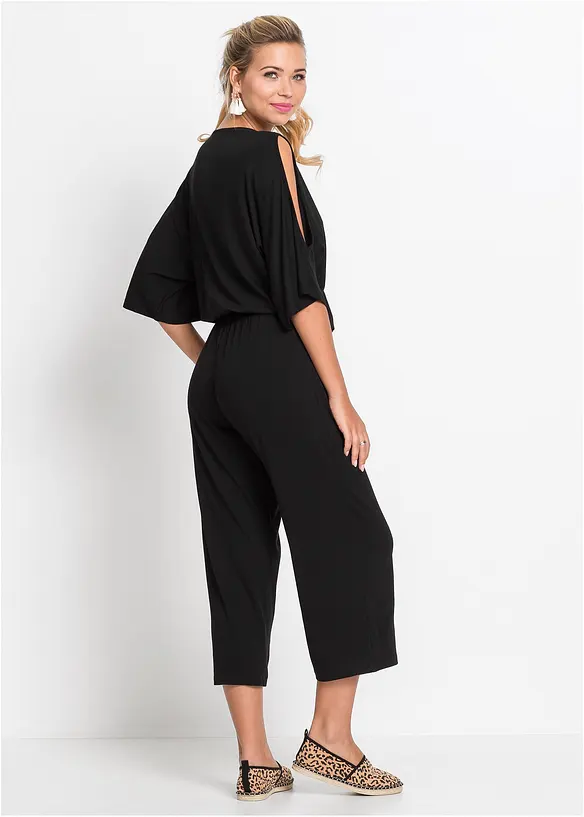 Jumpsuit i lett viskosejersey, bonprix