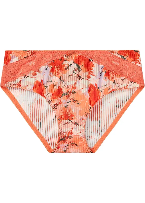 Truse med høy midje og blonder, bonprix