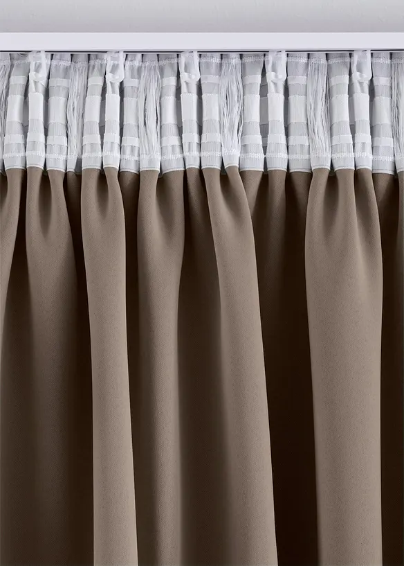 M&oslash;rkleggingsgardin, kommer i mange st&oslash;rrelser (1-pack), bonprix