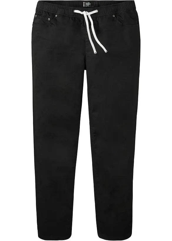 Regular Fit slip on-stretchbukse, Straight, bonprix