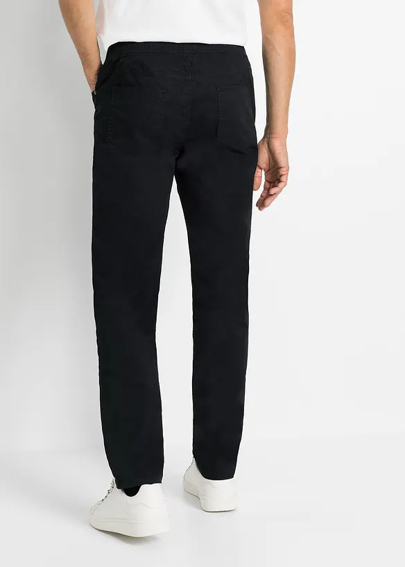 Regular Fit slip on-stretchbukse, Straight, bonprix
