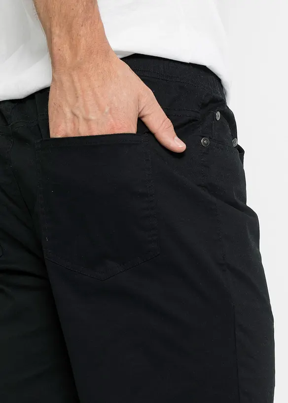 Regular Fit slip on-stretchbukse, Straight, bonprix