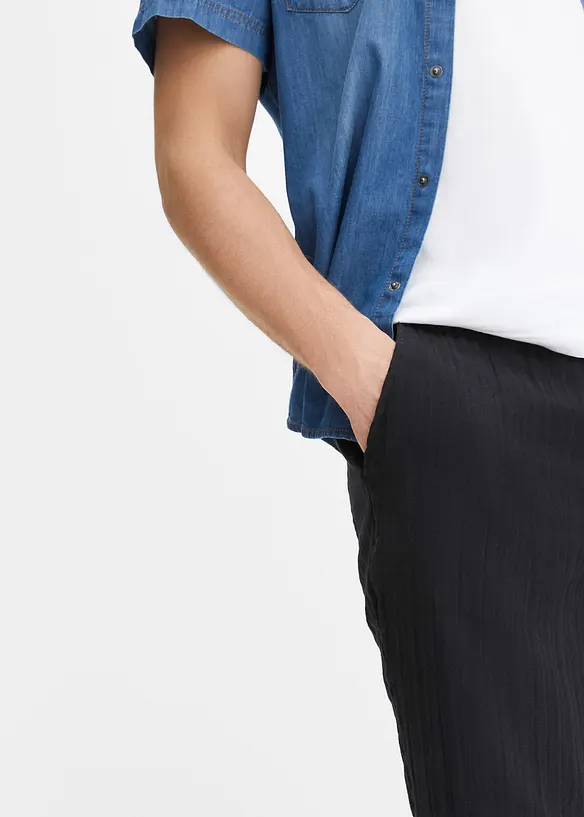 Regular Fit slip-on-bukse i 100% bomull, Tapered, bonprix