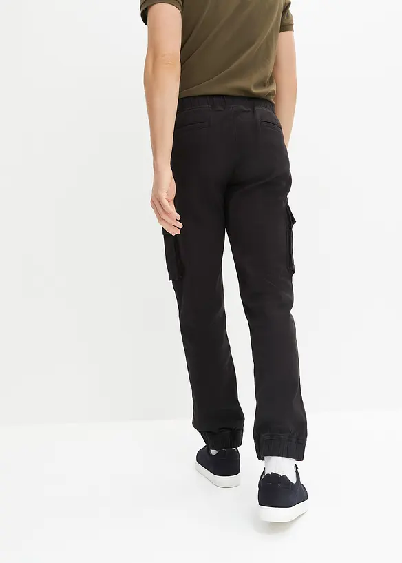 Loose Fit pull on-cargobukse, Straight, bonprix