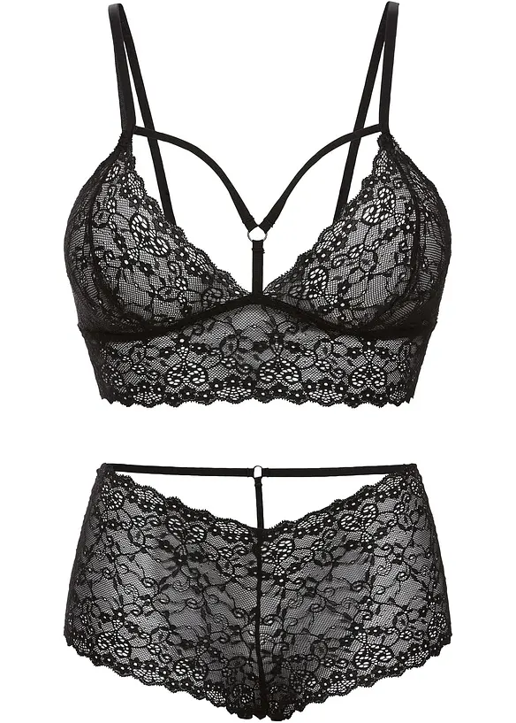 Bustier+panty ouvert (2-delt sett), bonprix