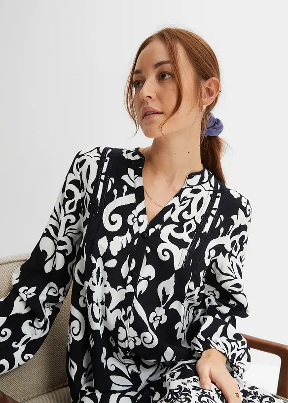 Tunikakjole i lett viskose, bonprix