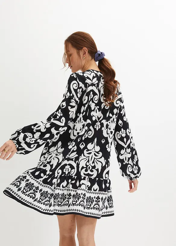 Tunikakjole i lett viskose, bonprix