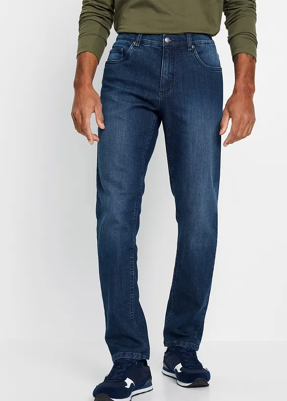 Slim fit-jeans i lett materiale med stretch, Straight, bonprix
