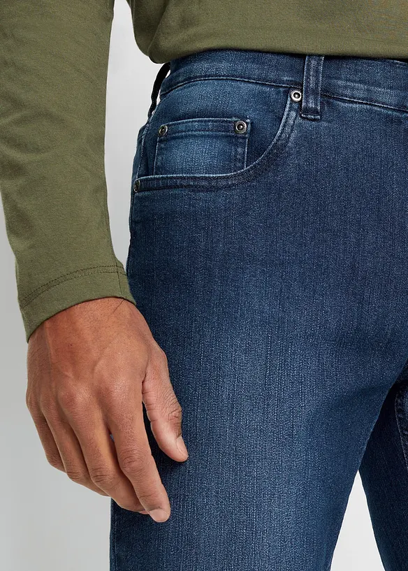 Slim fit-jeans i lett materiale med stretch, Straight, bonprix