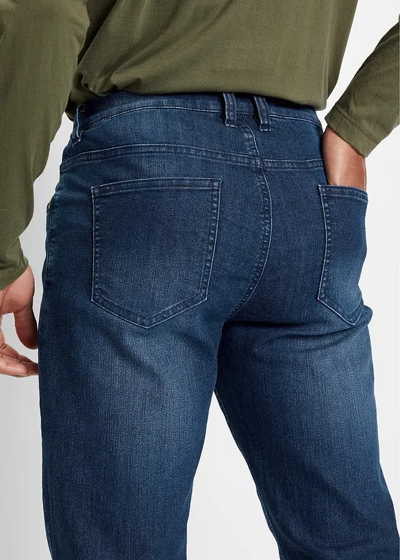 Slim fit-jeans i lett materiale med stretch, Straight, bonprix
