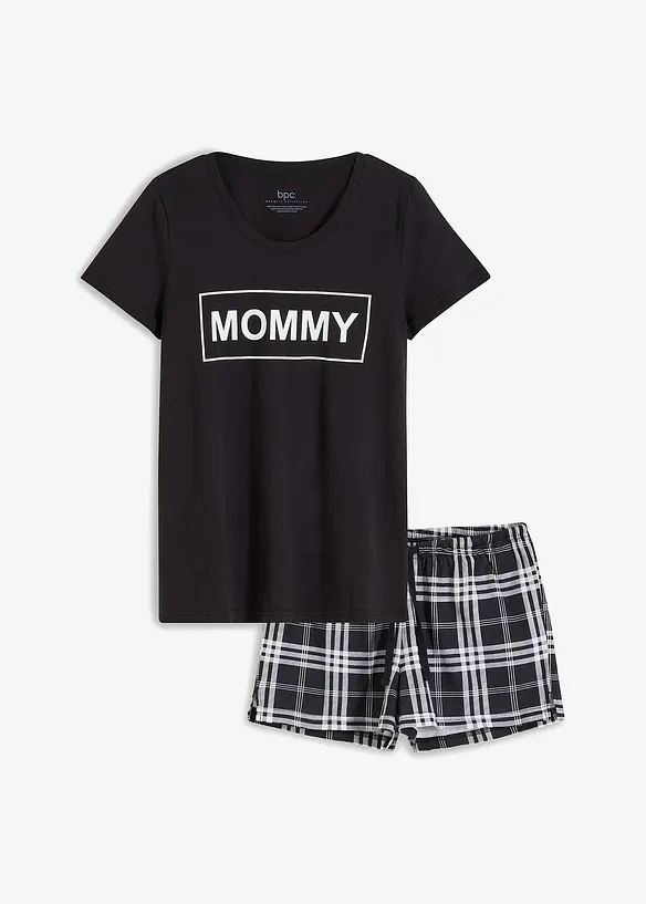 Kort pyjamas i 100% bomull, bonprix