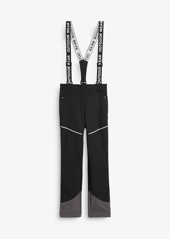 Funksjonsbukse i softshell med stretch, vannavstøtende, bonprix