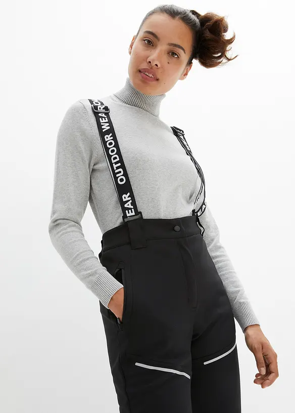 Funksjonsbukse i softshell med stretch, vannavstøtende, bonprix