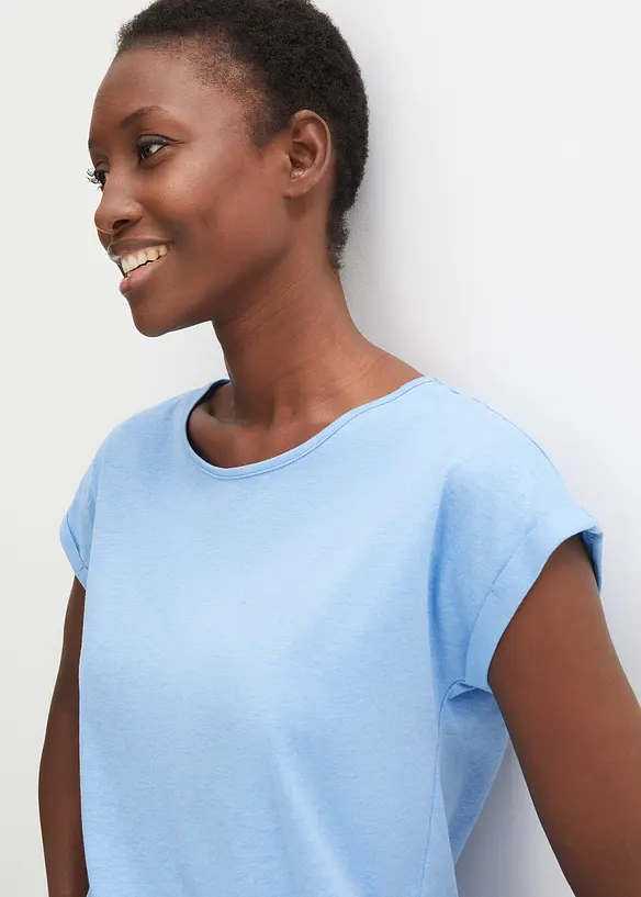 Topp med silkeandel, bonprix