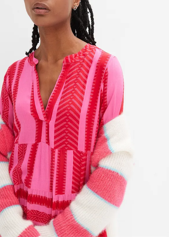 Maxikjole i lett viskose, bonprix