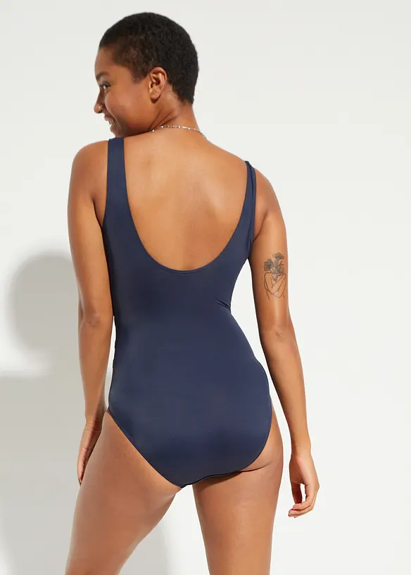 Shape-badedrakt med pyntefolder, lett formende, bonprix