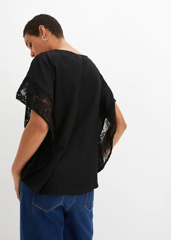 Tunikabluse med applikasjoner, bonprix