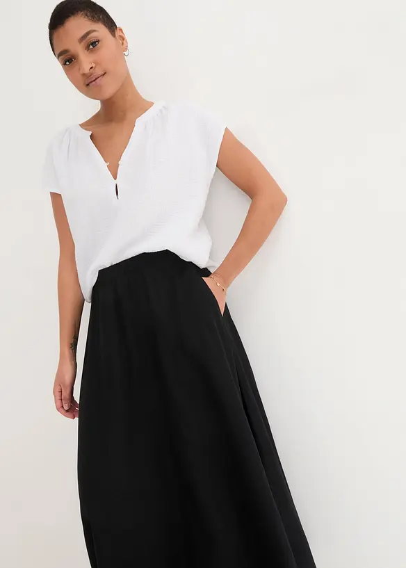 Midiskj&oslash;rt i linblanding, bonprix