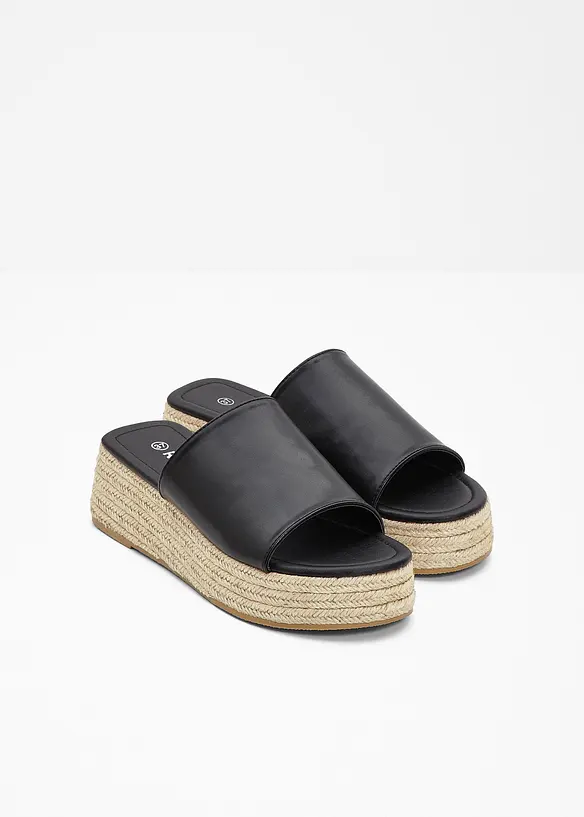 Slip-in platåsandal, bonprix