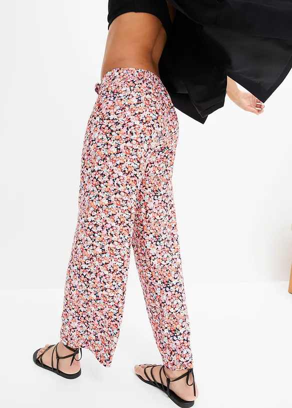 Pull on-bukse i 100% viskose, bonprix