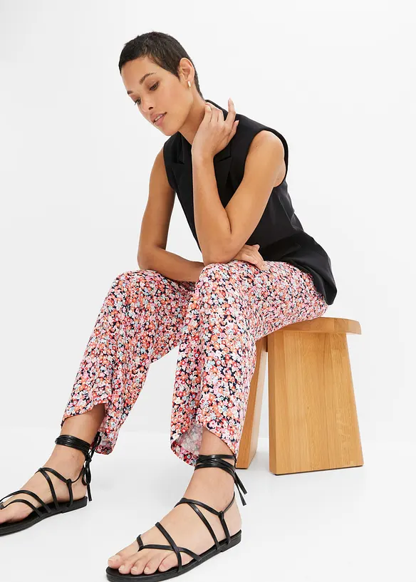 Pull on-bukse i 100% viskose, bonprix
