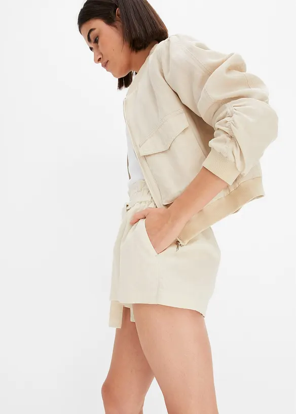 Linshorts med høy linning, BODYFLIRT