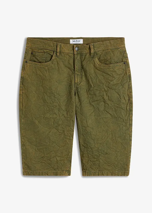 Lang stretch-bermuda, Loose Fit, bonprix