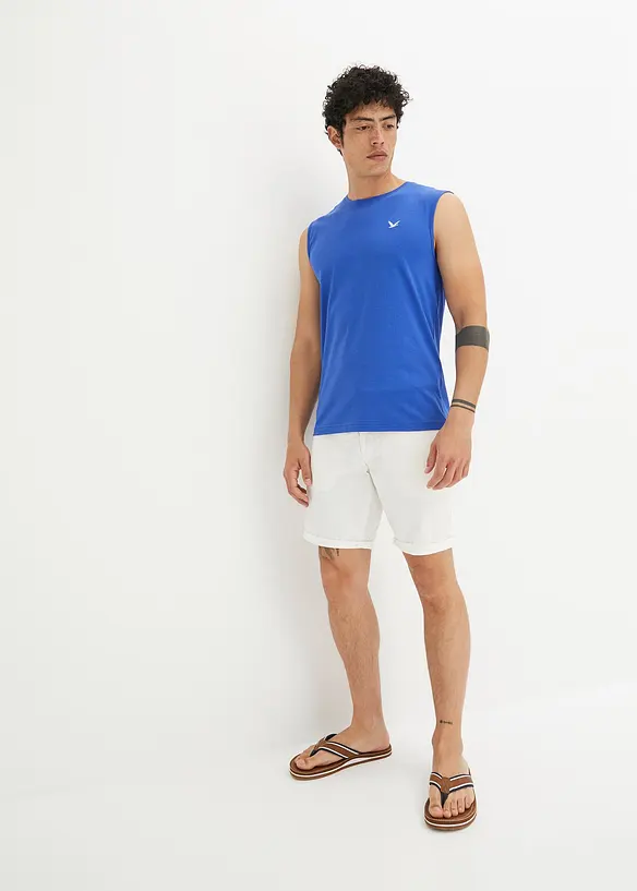 Singlet i 100% økologisk bomull (2-pack), bonprix