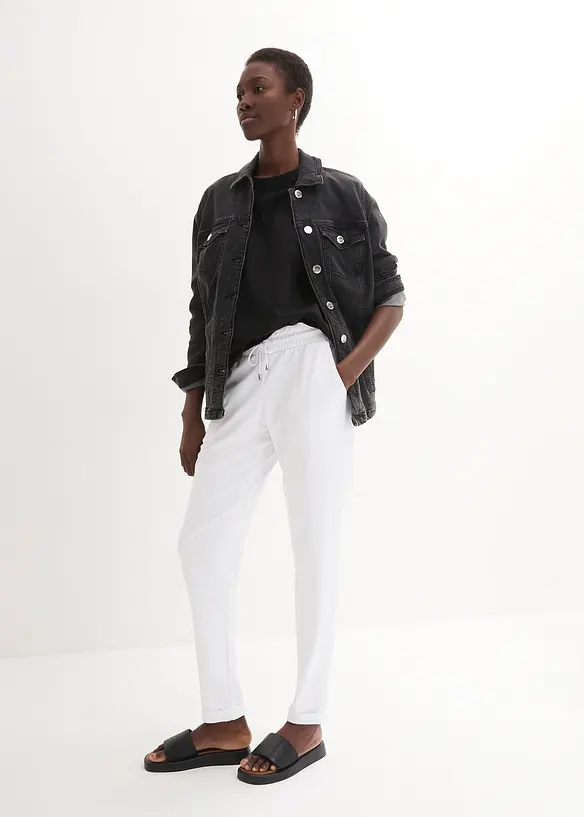 Pull on-bukse i viskosemiks, bonprix