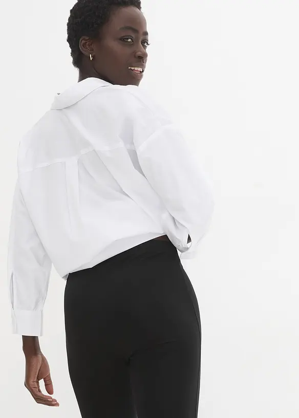 Caprileggings i bomullsmiks, bonprix