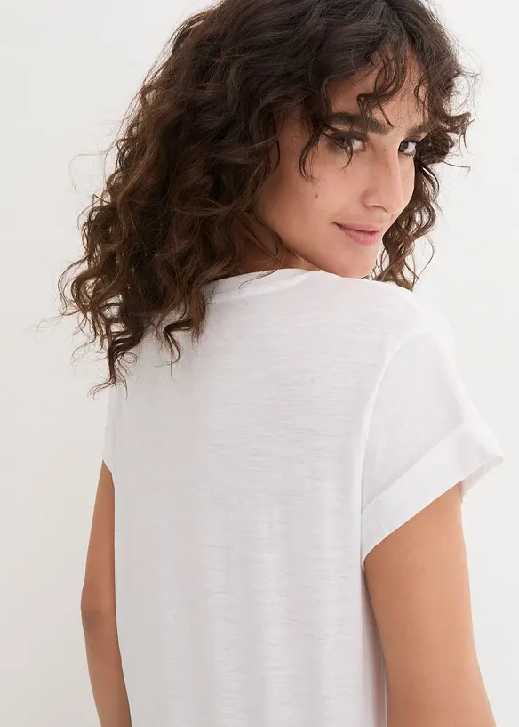 Lang topp i 100% bomull, bonprix