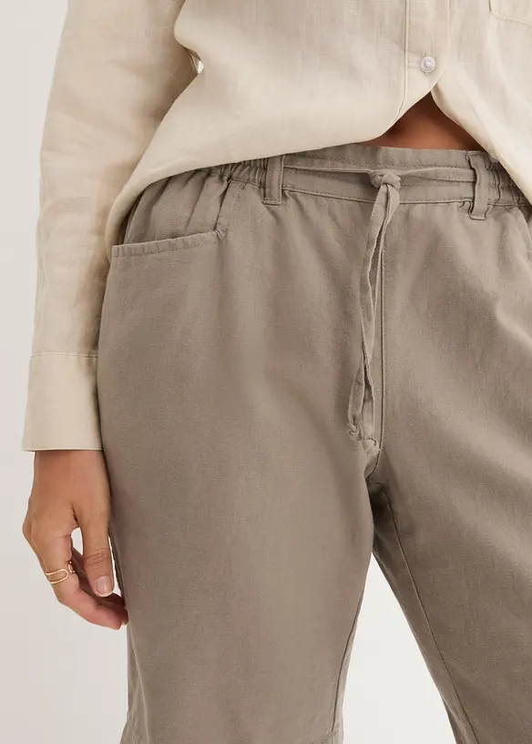 Bermudashorts med lin, bonprix