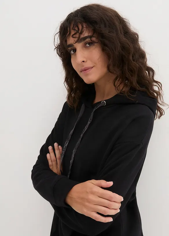 Sweatshirtkjole i 100% bomull, bonprix
