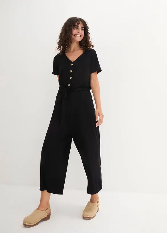 Jersey-jumpsuit i viskosemiks, bonprix