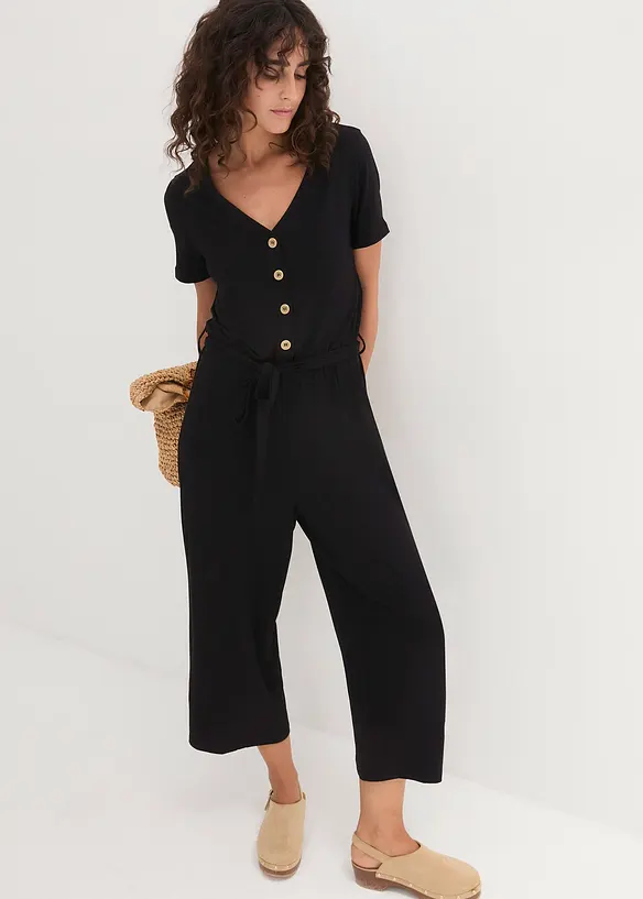 Jersey-jumpsuit i viskosemiks, bonprix