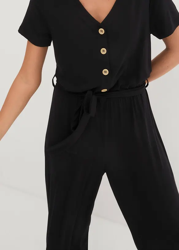 Jersey-jumpsuit i viskosemiks, bonprix