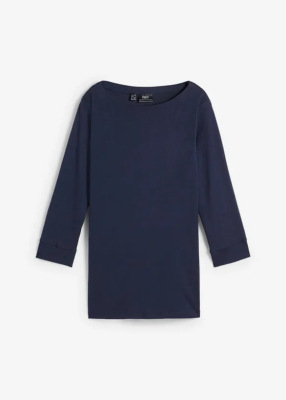 Langermet topp i 100% økologisk bomull, bonprix