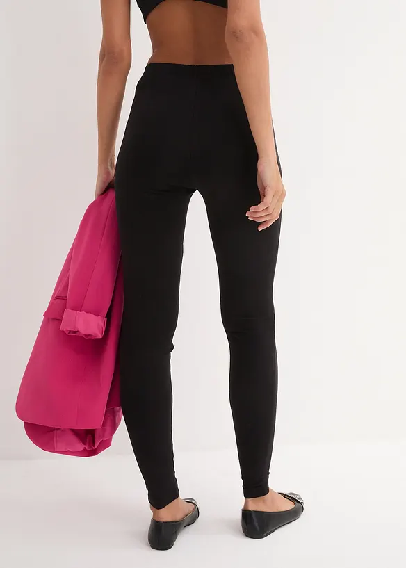 Leggings i lang modell (2-pack), bonprix
