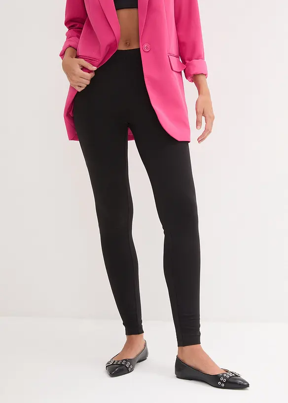 Leggings i lang modell (2-pack), bonprix