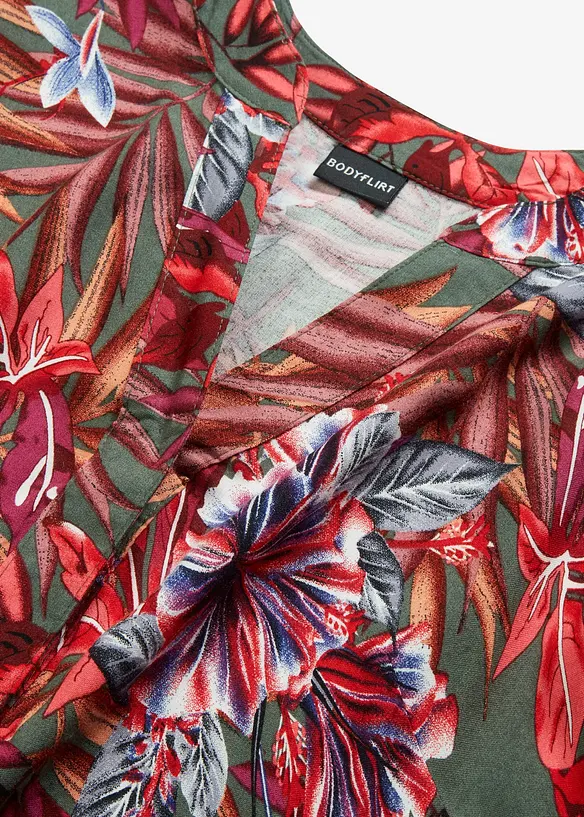 Maxikjole med print, bonprix