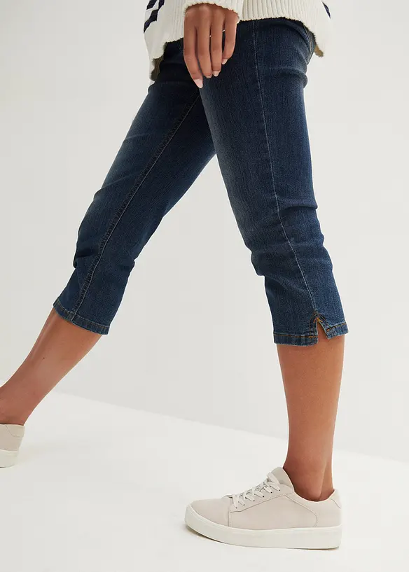 Slim Fit-jeans Mid Waist, Cropped, bonprix