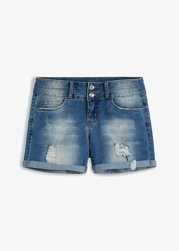 Denimshorts Mid Waist, bonprix