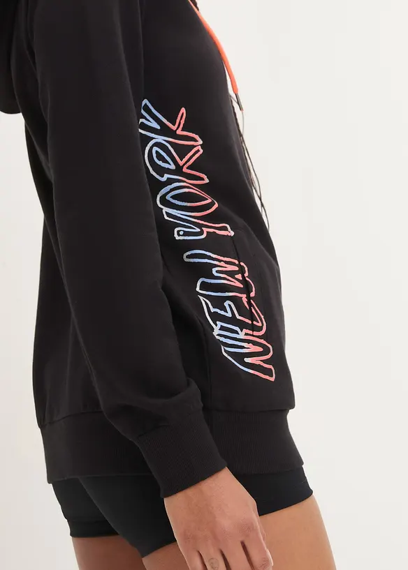 Sweatjakke med hette, bonprix