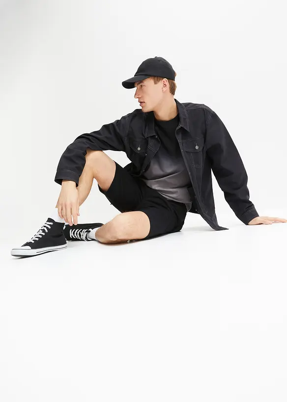 T-skjorte og sweat bermudashorts i 100% bomull (2-delt sett), bonprix