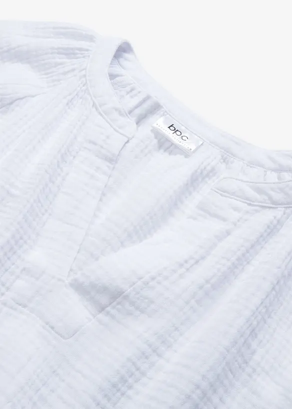 Oversized bluse i musselin, bonprix