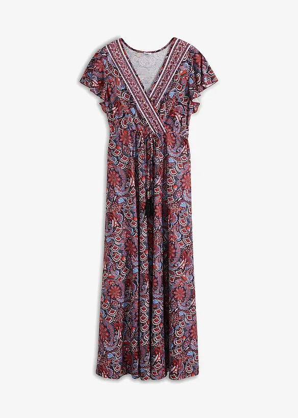 M&oslash;nstret maxikjole i jersey, bonprix