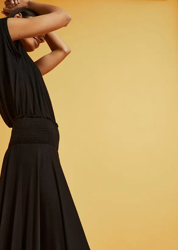 Jerseyskjørt i lett viskose, bonprix