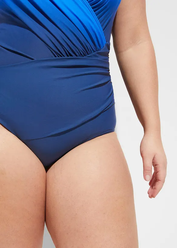 Shape-badedrakt i omslagslook, middels formende, bonprix