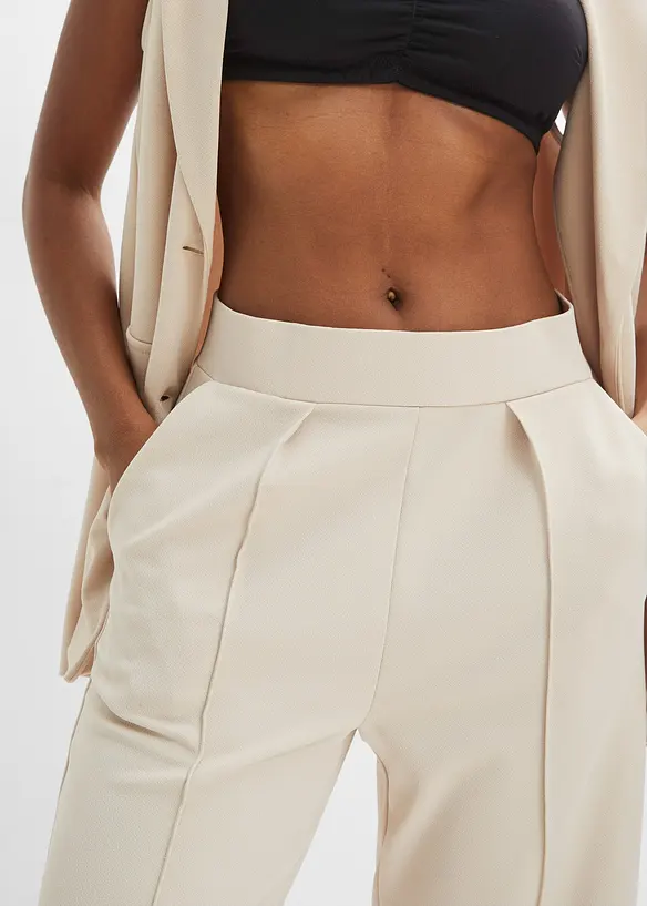 Pull on-bukse i formstabilt Interlockmateriale, bonprix