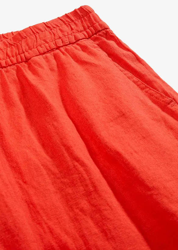 Slip on-shorts av luftig linmiks, bonprix